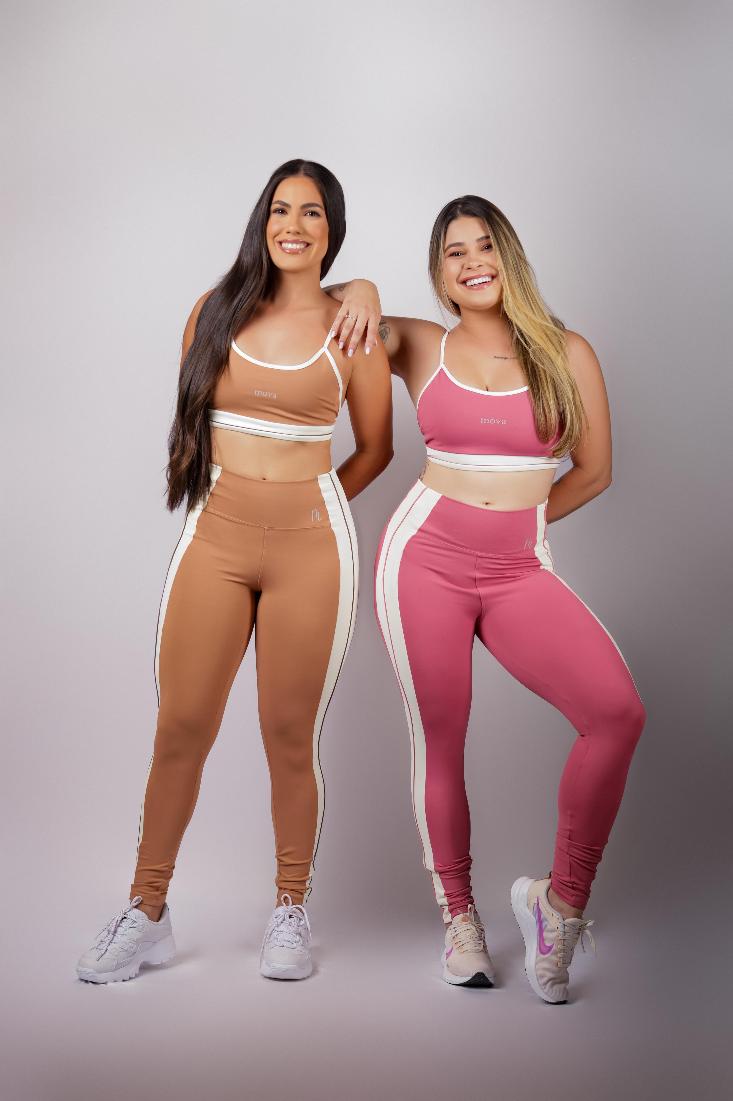 Modelo com roupa de academia